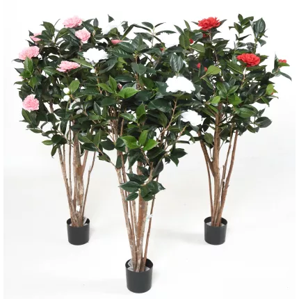 CAMELIA artificiel JAPONICA double 130 cm 3 couleurs