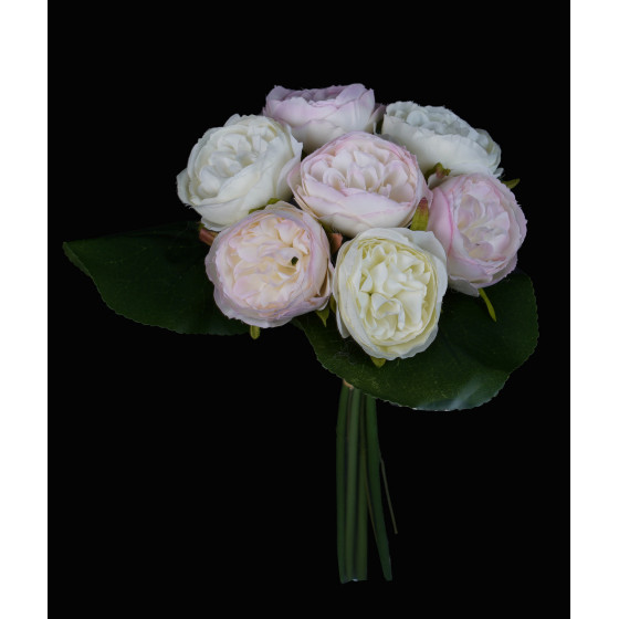 bouquet de mini PIVOINE artificielles 23 cm