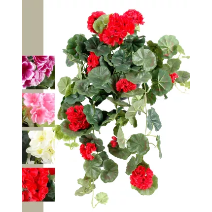 piquet Géranium artificiel chute Grand Modèle 60 cm