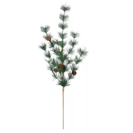 Branche artificielle de SAPIN et pomme de pin 70 cm avec sa tige