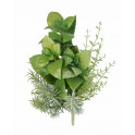bouquet Herbes aromatiques BASILIC THYM ROMARIN artificiel 25 cm