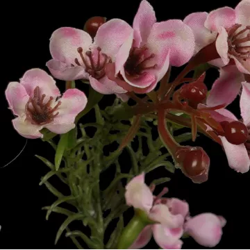 fleurs WAX artificiel ou fleur de cire rose 65 cm