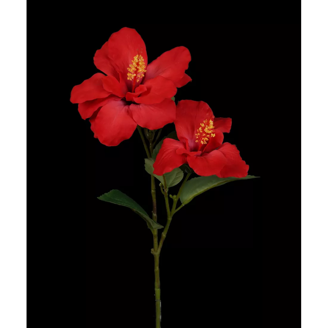 HIBISCUS artificiel 65 cm rouge