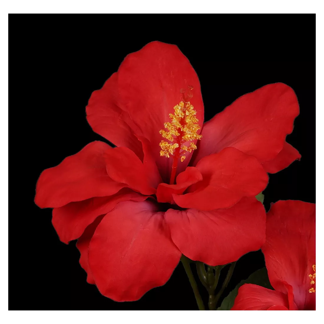 fleurs HIBISCUS artificiel 65 cm rouge