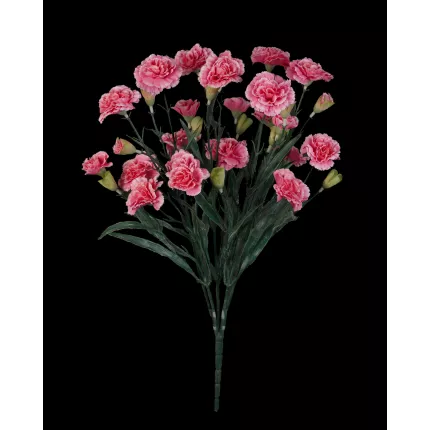 piquet OEILLET artificiel ou DIANTHUS artificiel rose 48 cm