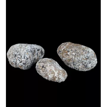 faux cailloux 3 pièces  de 12 cm à 15 cm beige clair