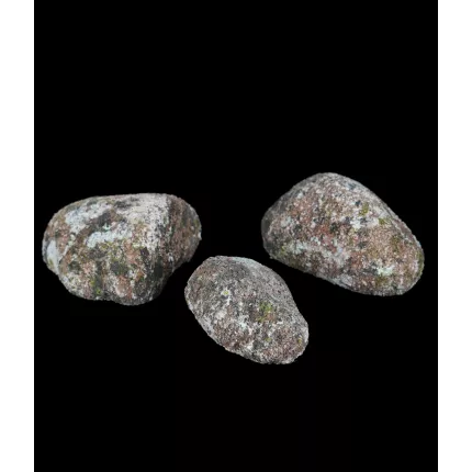 faux cailloux 3 pièces  de 12 cm à 15 cm beige foncé