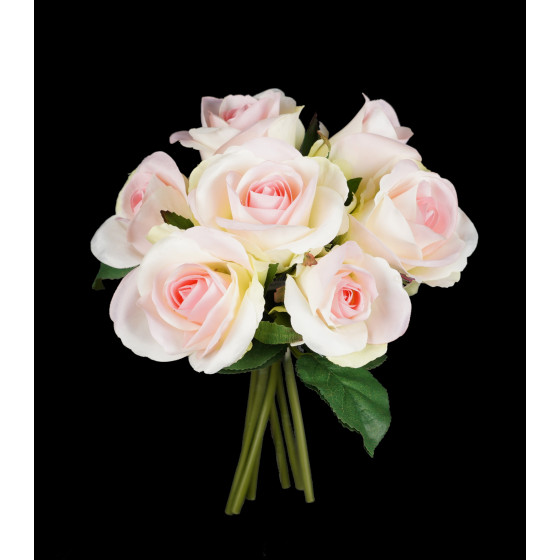 Bouquet artificiel rose 23 cm