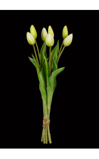 bouquet de 7 TULIPES artificielles 44 cm