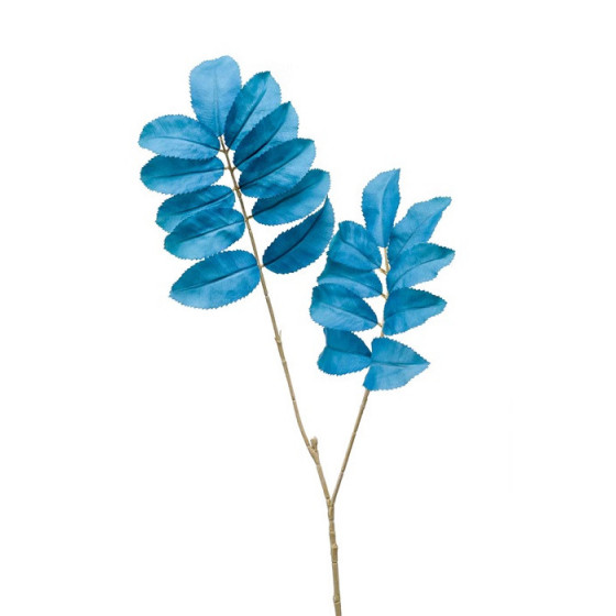 feuille artificielle déco MELIANTHUS bleu 99 cm