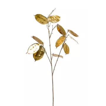 feuille artificielle déco monnaie du pape or 72 cm