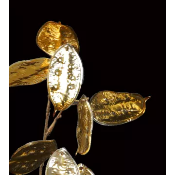 fruits artificiels de la feuille artificielle déco monnaie du pape or 72 cm