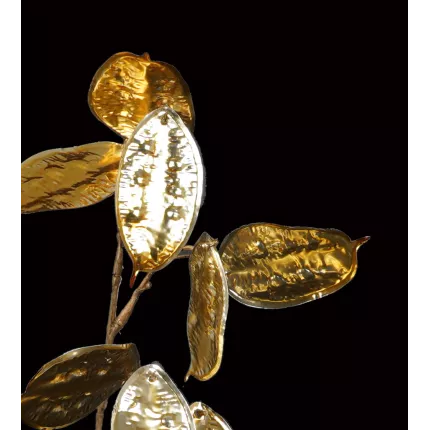 fruits artificiels de la feuille artificielle déco monnaie du pape or 72 cm