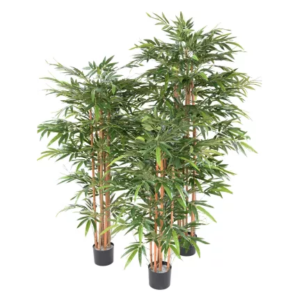 BAMBOU artificiel vert 2 tons b 140 à 200 cm