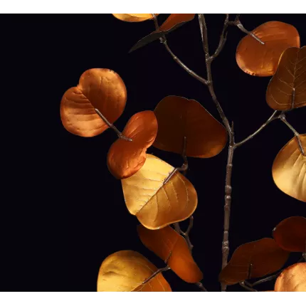 feuilles artificielles de la branche artificielle EUCALYPTUS or 82 cm