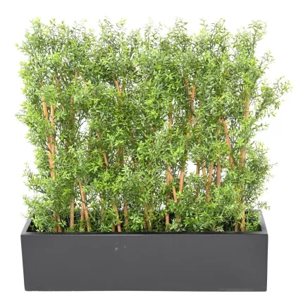 HAIE artificielle EUCALYPTUS plast 110 cm dans une jardinière