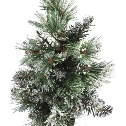 SAPIN artificiel givré 45 cm et 60 cm vu rapproché