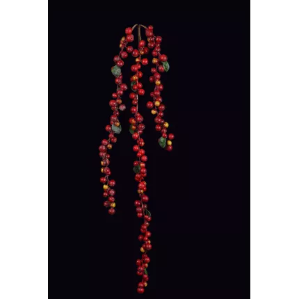 branche BAIES 66 cm rouge