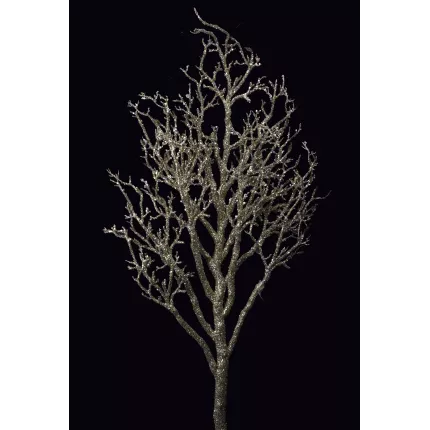 BRANCHE Manzanita artificielle pailletée et sequins or-argent 240 cm