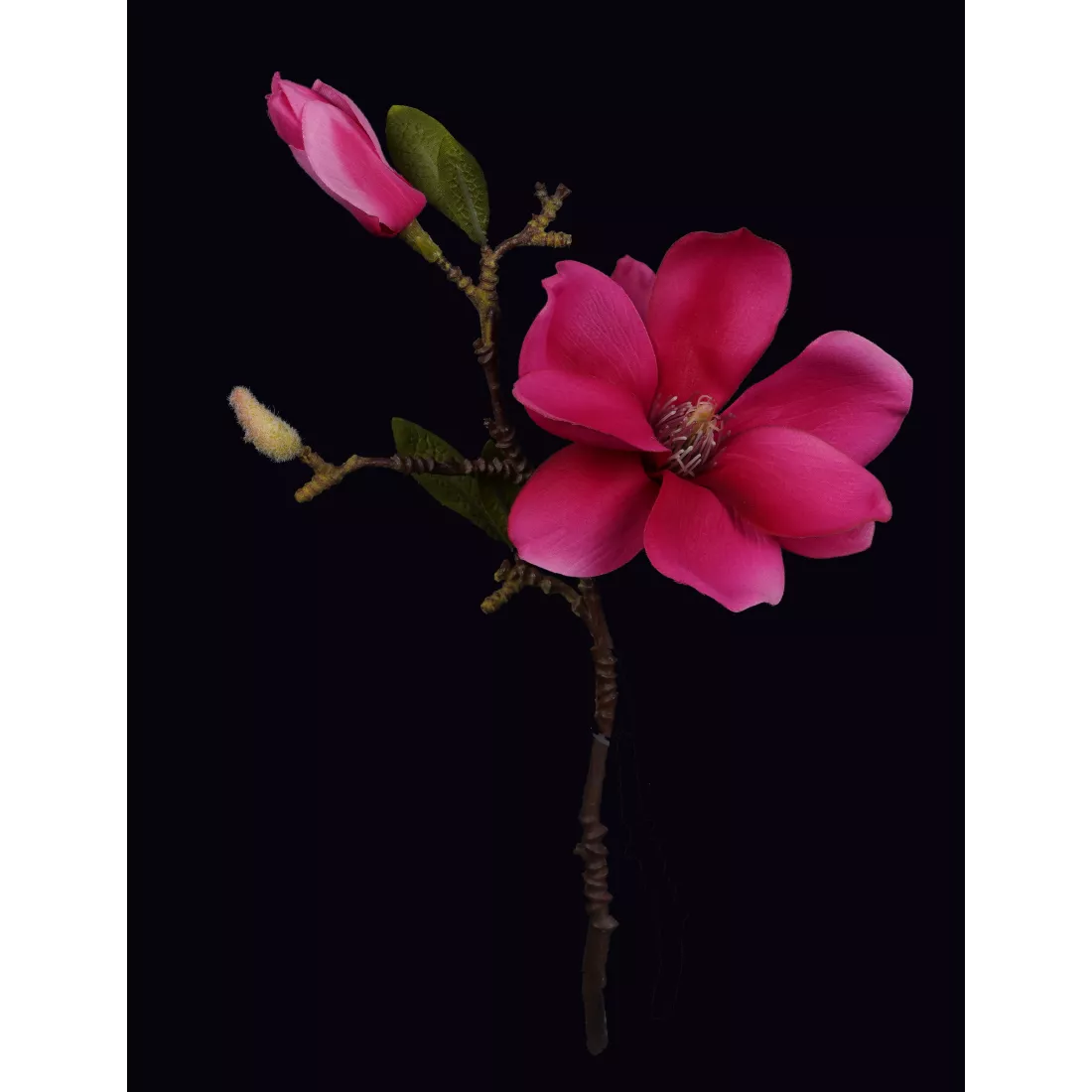 MAGNOLIA artificiel 37 cm fushia