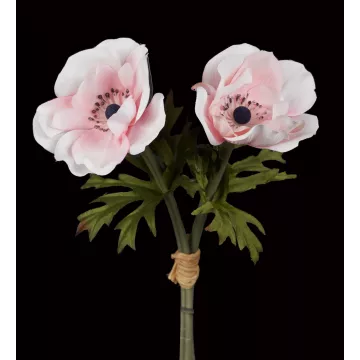 ANEMONES artificielles 27 cm rose
