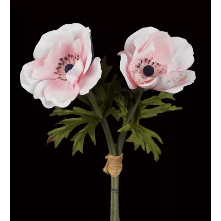 ANEMONES artificielles 27 cm rose