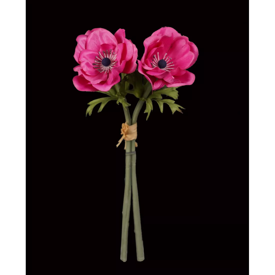 ANEMONES artificielles 27 cm fushia en tiges