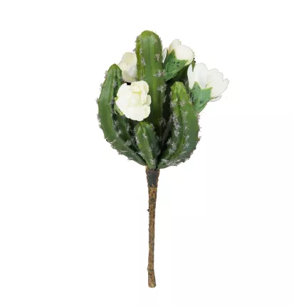 CACTUS FLEUR artificiel 23 cm avec sa tige
