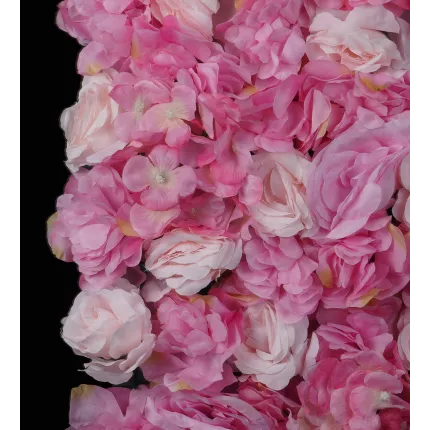 détails MUR FLEURIS rose 40 x 60 cm