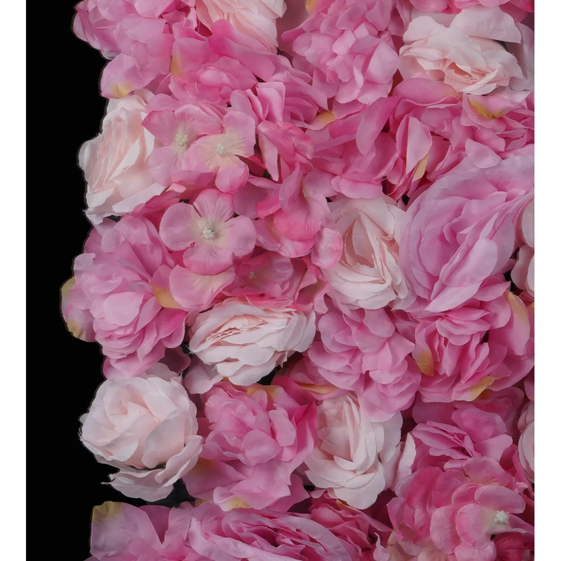 détails MUR FLEURIS rose 40 x 60 cm