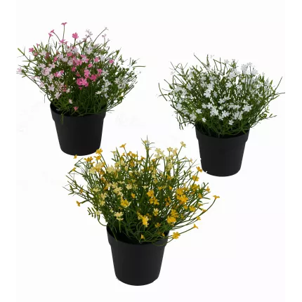 MARGUERITE MINI artificielle 20 cm en pot