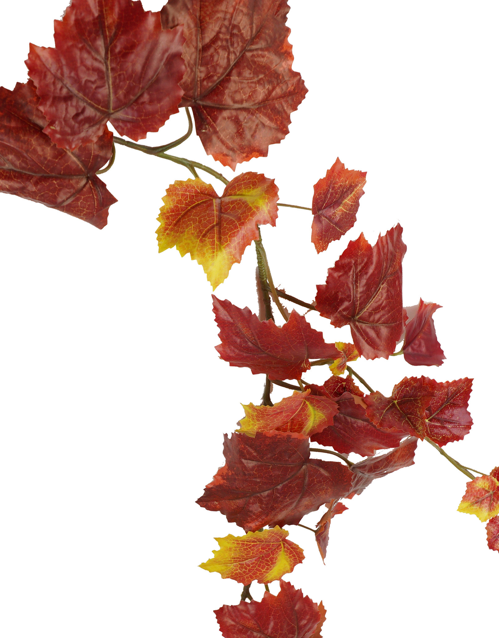 Guirlande feuille de vigne artificielle d'automne 130 cm - guirlandes  végétales