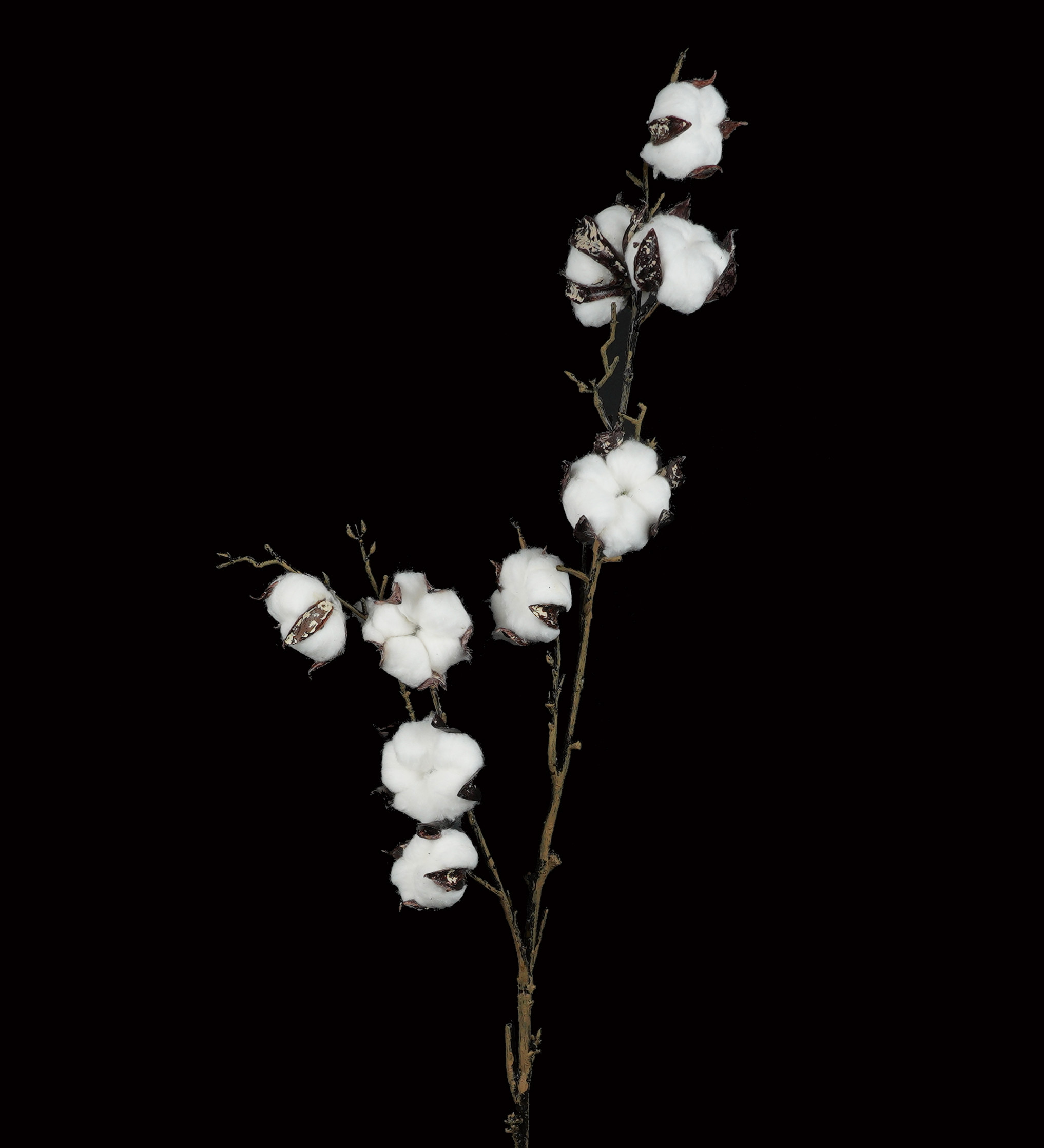 Fleurs de coton artificielles 96 cm - fleurs tropicales artificielles |  Reflets Nature