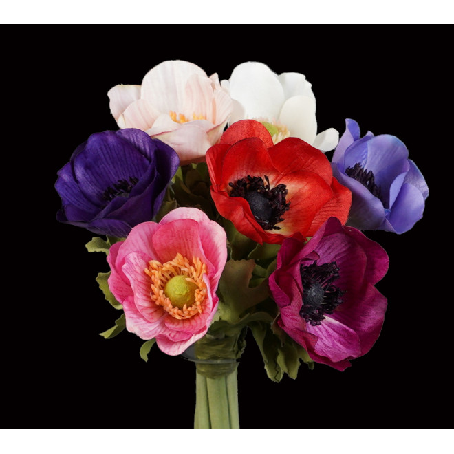 bouquet artificiel  ANEMONE 29 cm