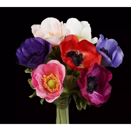 bouquet artificiel  ANEMONE artificielle 28 cm