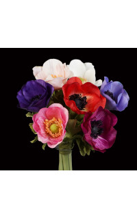 bouquet artificiel ANEMONE 29 cm