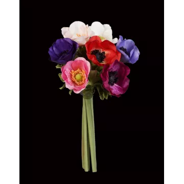 bouquet artificiel  ANEMONE artificielle 28 cm en tige