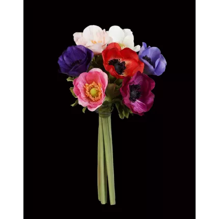 bouquet artificiel  ANEMONE artificielle 28 cm en tige