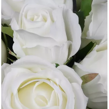 fleurs bouquet de ROSES artificielles 27 cm