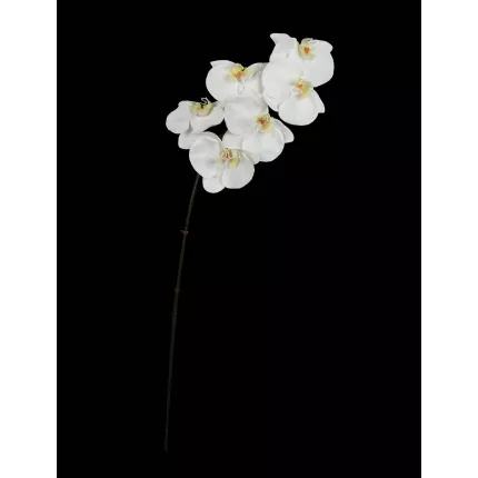 Orchidée PHALAENOPSIS artificielle blanche 78 cm