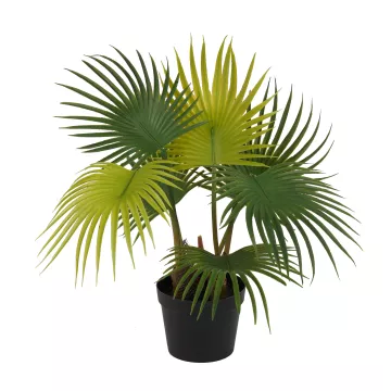 PALMIER artificiel éventail baby 35 cm en pot