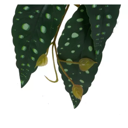 feuilles BEGONIA artificiel tacheté tombant 50 cm