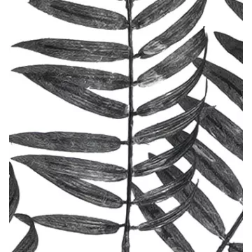 feuille branche artificielle PARLOUR 120 cm noir irisé