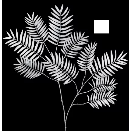 branche artificielle PARLOUR 120 cm blanc irisé