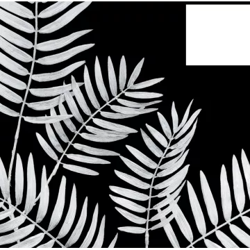 détail branche artificielle PARLOUR 120 cm blanc irisé