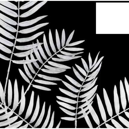 détail branche artificielle PARLOUR 120 cm blanc irisé