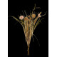Bouquet champêtre artificiel fleurs de praire 50 cm aspect sec