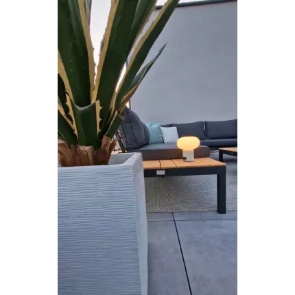 AGAVE FURCRAEA artificielle 80 et 110 cm dans un pot sur une terrasse