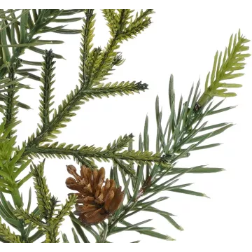épines de la Branche artificielle de SAPIN mixte et pomme de pin 45 cm