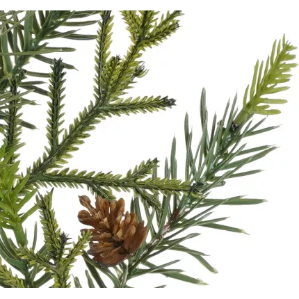 épines de la Branche artificielle de SAPIN mixte et pomme de pin 45 cm